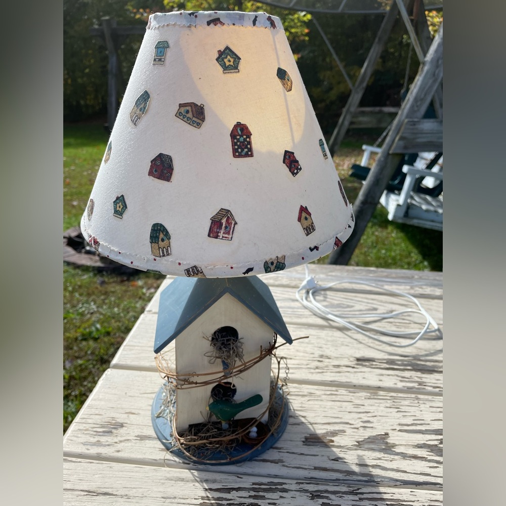 Birdhouse electric lamp - Decorative
